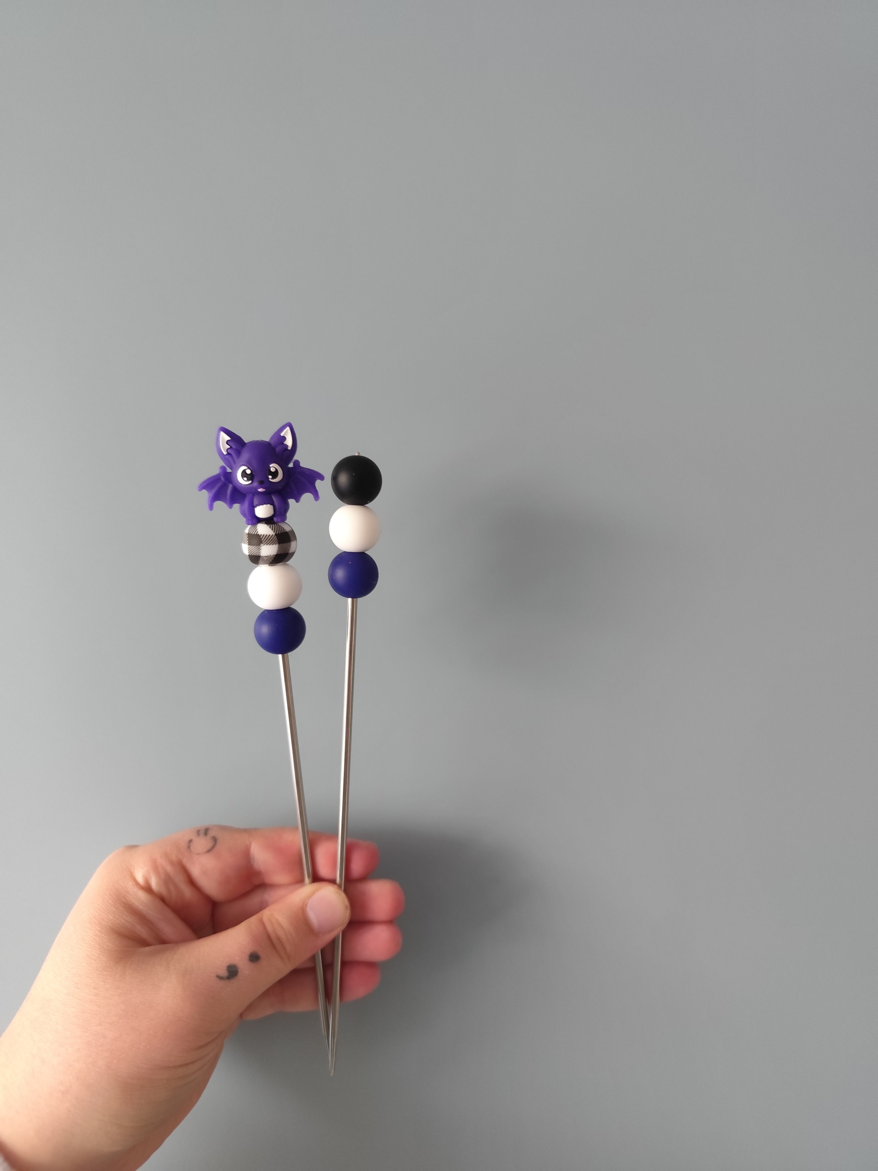 Lila Fledermaus Amigurumisticks