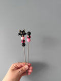 Schwarze Fledermaus Amigurumisticks