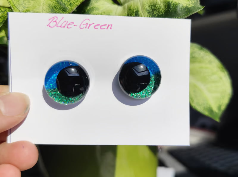 20mm Blue - Green Sicherheitsaugen