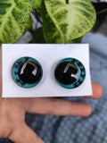 25mm Butterfly Aqua